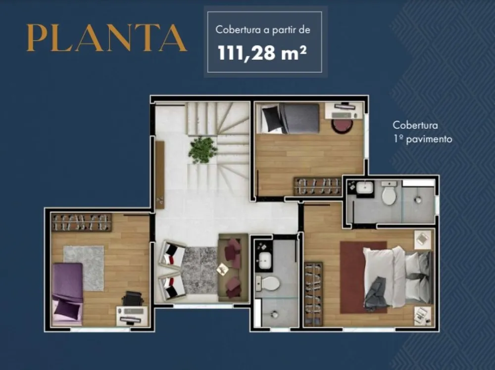 Cobertura, 2 quartos, 121 m² - Foto 2