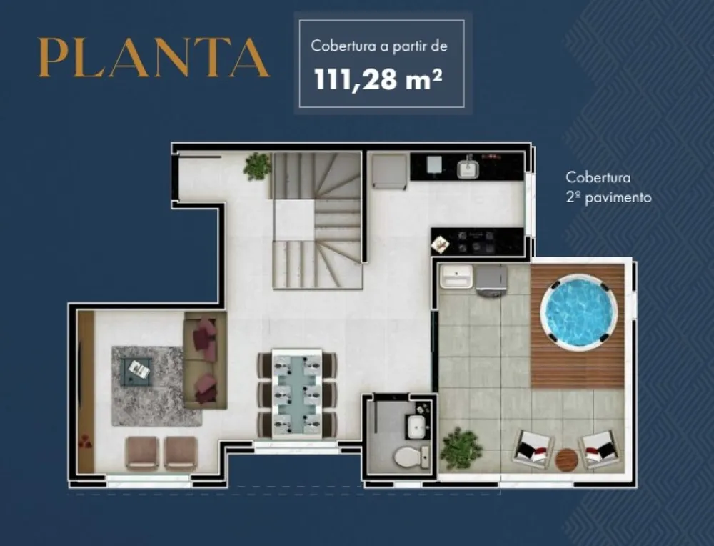 Cobertura, 2 quartos, 121 m² - Foto 1