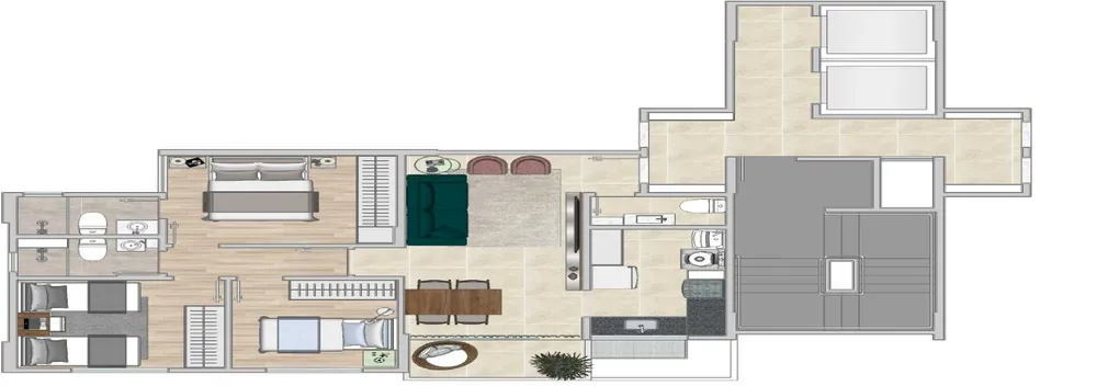 Apartamento, 3 quartos, 75 m² - Foto 1