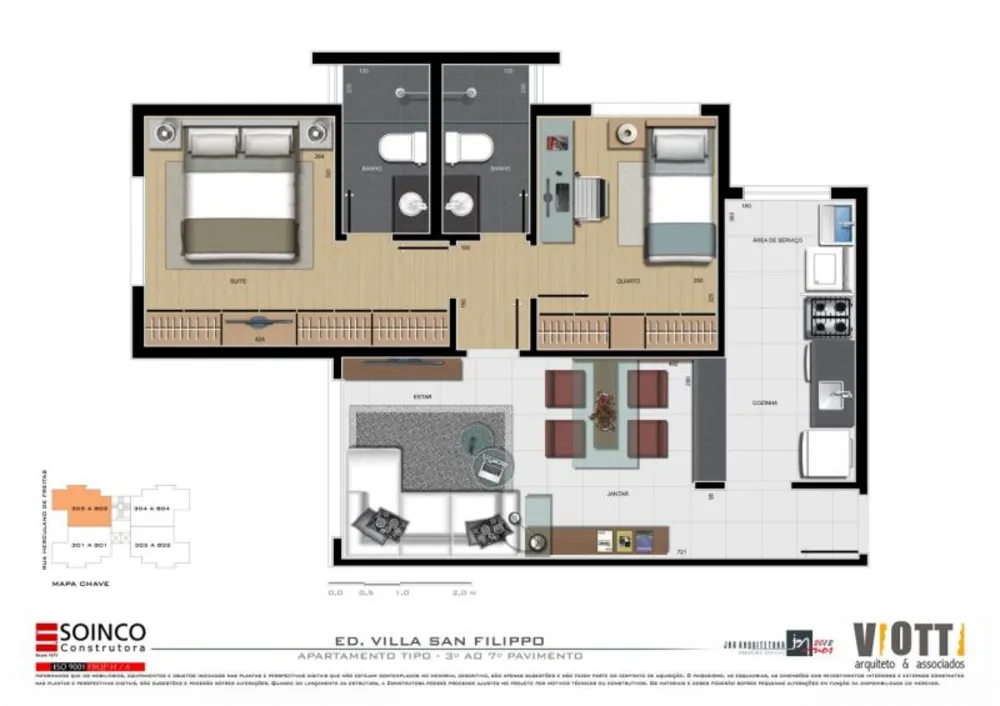 Apartamento, 2 quartos, 58 m² - Foto 8