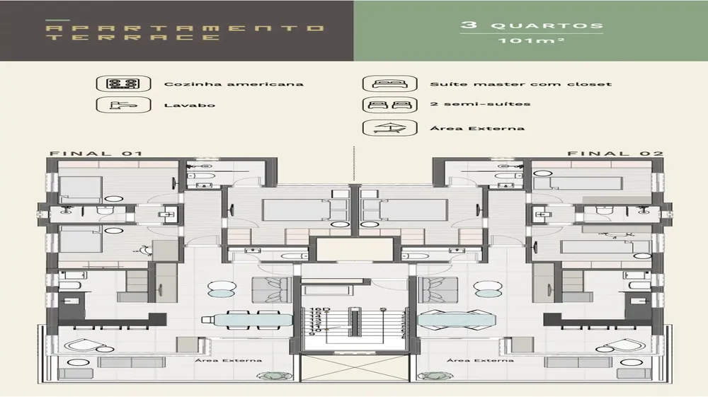 Cobertura, 3 quartos, 103 m² - Foto 5