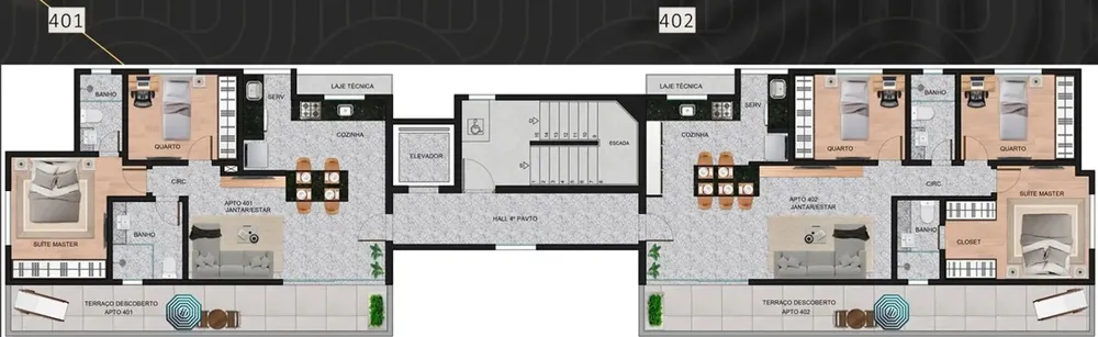 Apartamento, 2 quartos, 78 m² - Foto 1