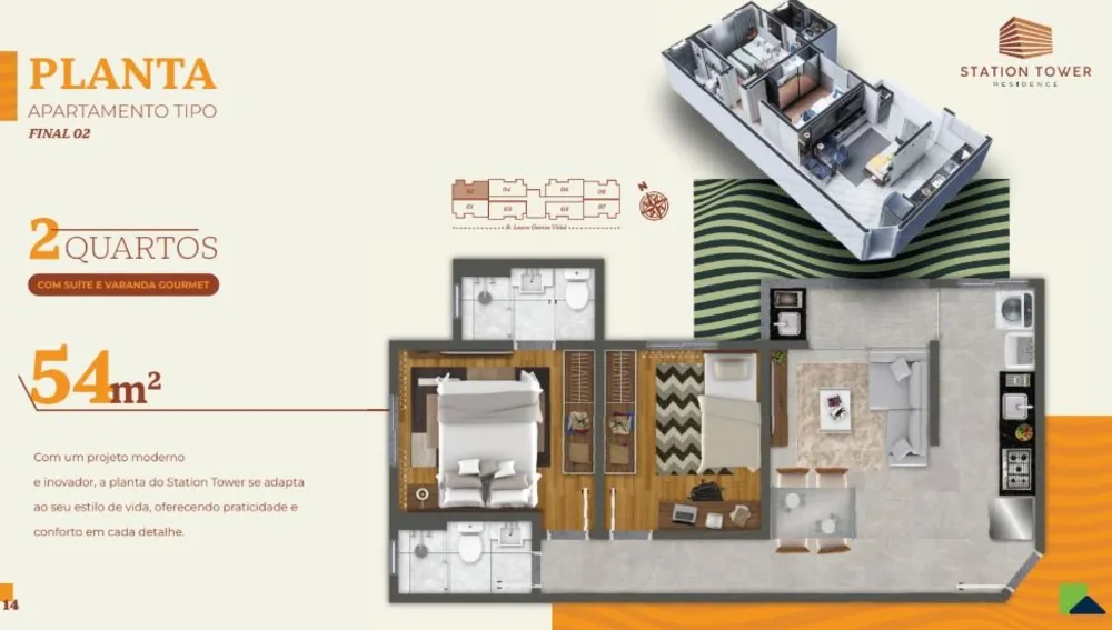 Apartamento, 2 quartos, 54 m² - Foto 5