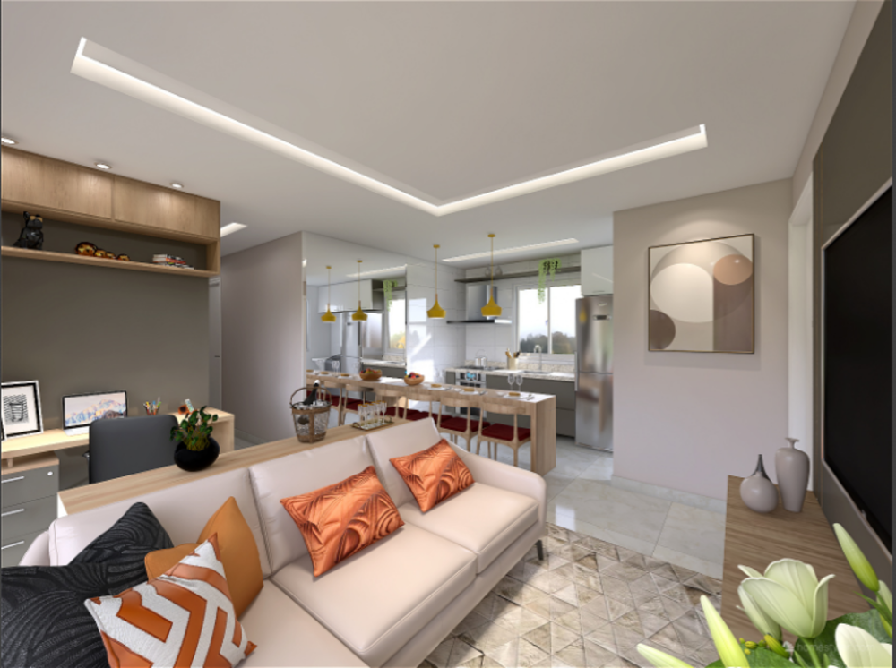 Apartamento à venda com 2 quartos, 66m² - Foto 3