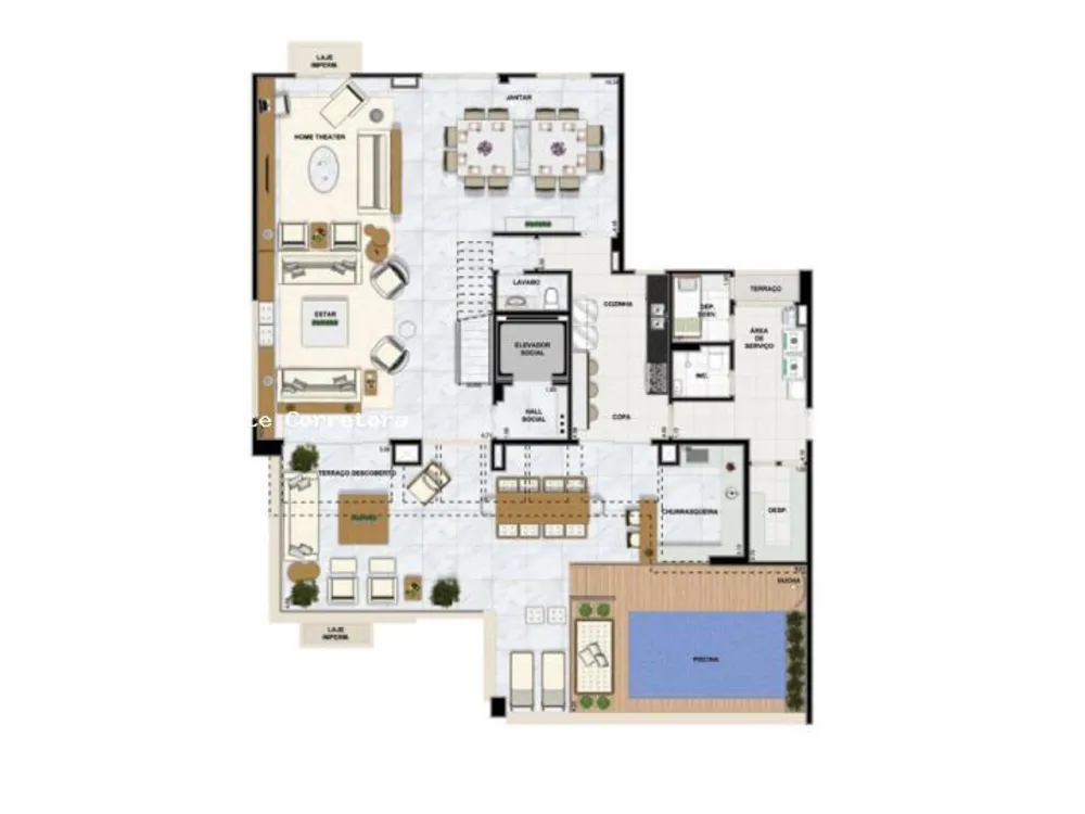 Cobertura, 4 quartos, 391 m² - Foto 1