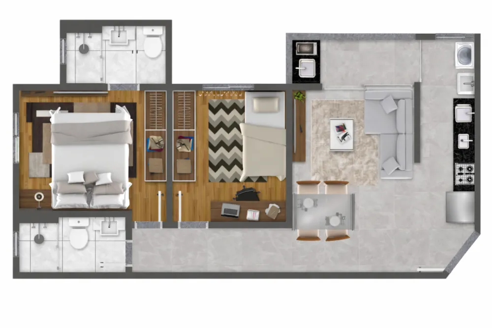 Apartamento, 2 quartos, 54 m² - Foto 6