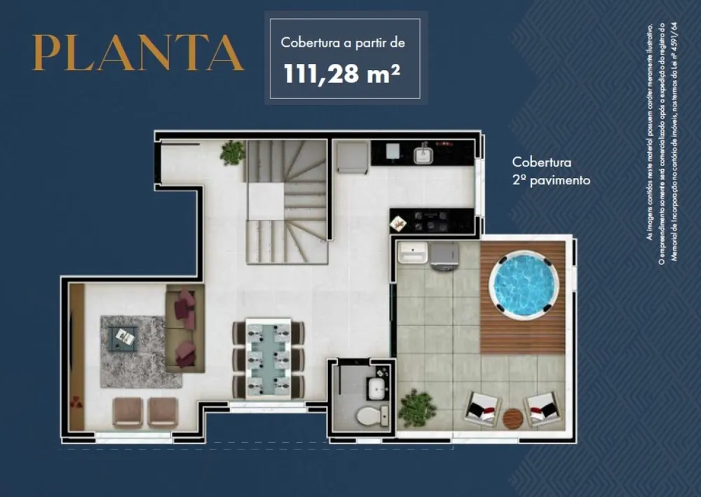Cobertura, 2 quartos, 121 m² - Foto 6