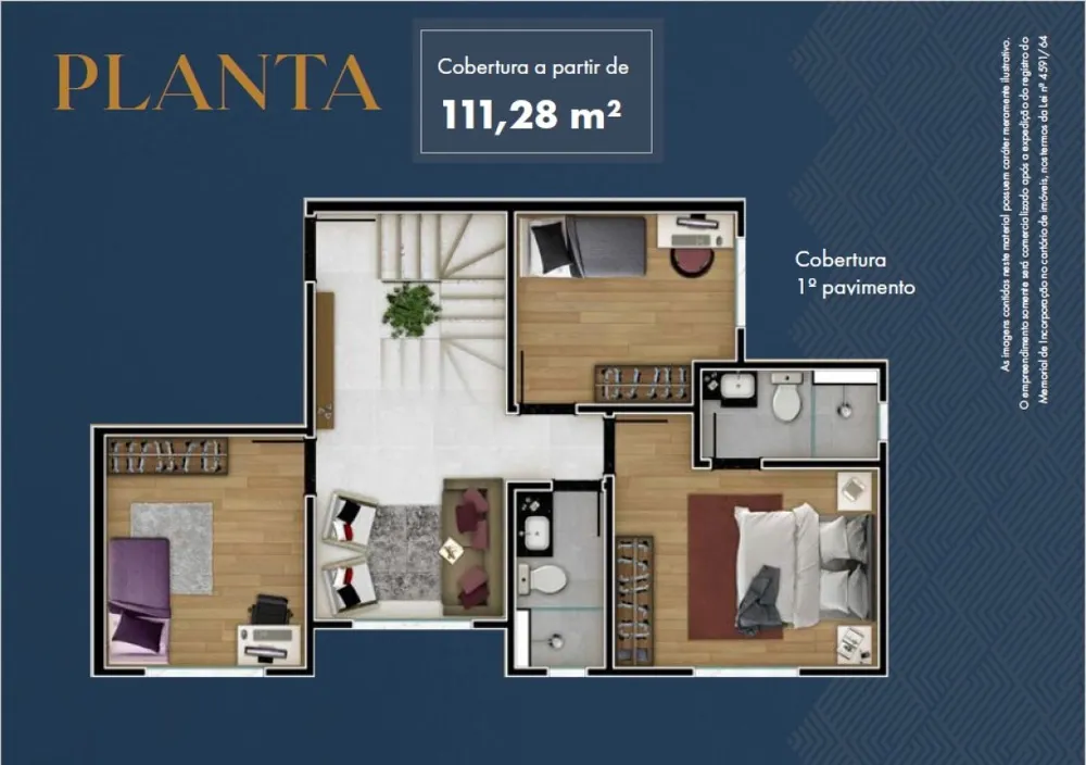 Cobertura, 2 quartos, 121 m² - Foto 5