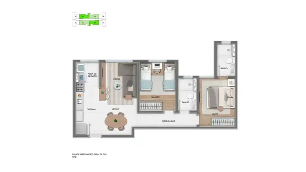 Apartamento, 2 quartos, 53 m² - Foto 18