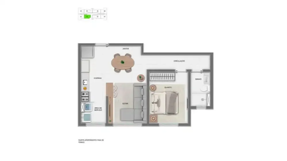 Apartamento, 2 quartos, 53 m² - Foto 17