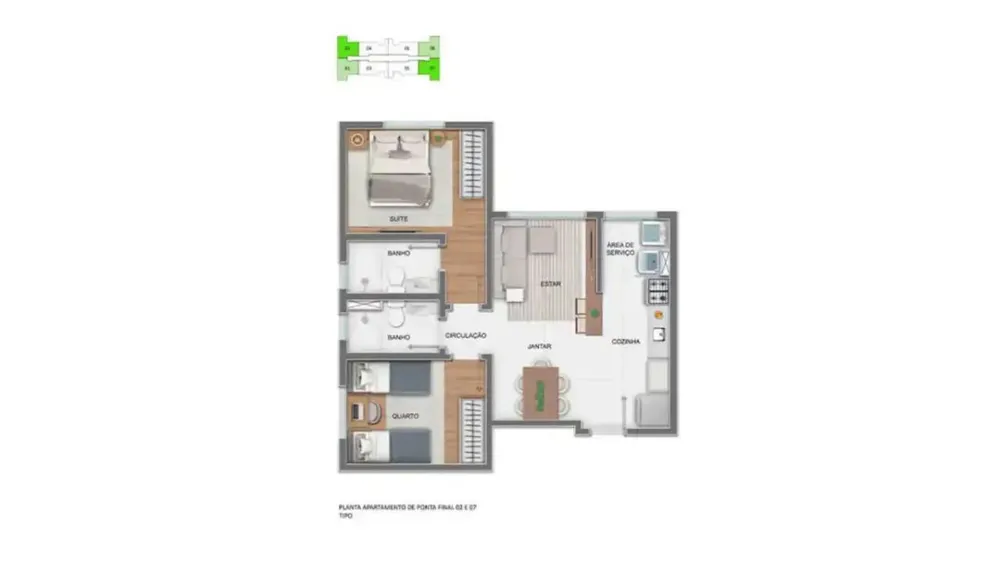 Apartamento, 2 quartos, 53 m² - Foto 16