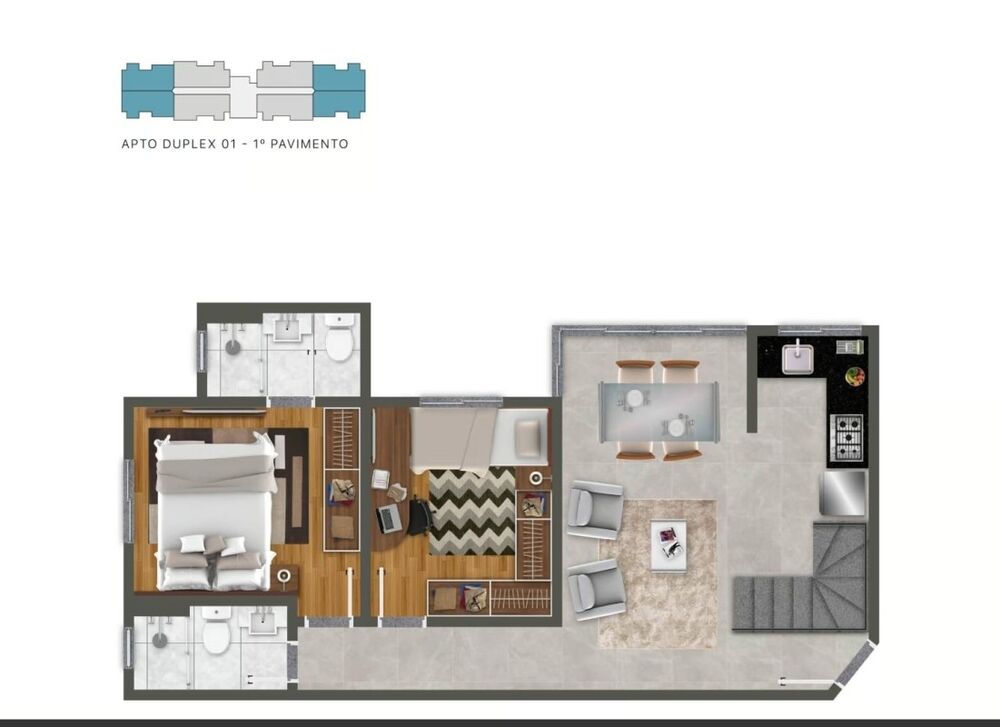 Apartamento à venda com 2 quartos, 92m² - Foto 5