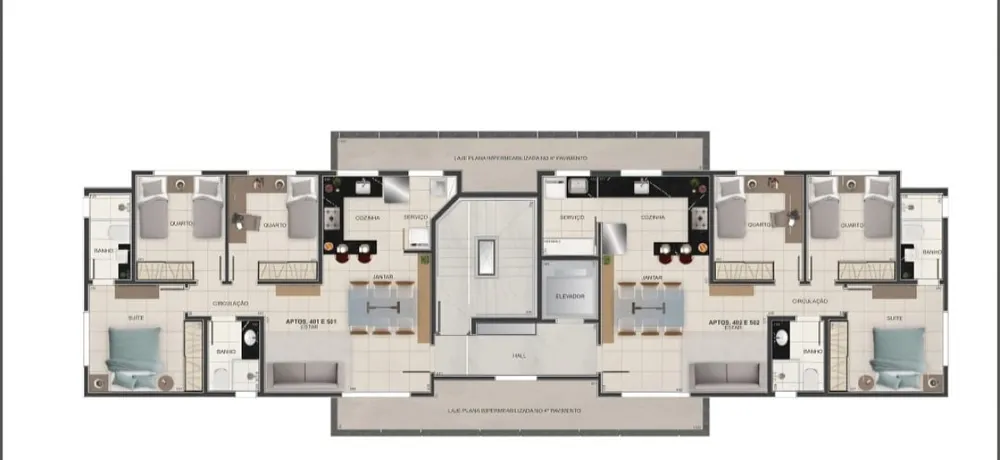 Cobertura, 3 quartos, 87 m² - Foto 1