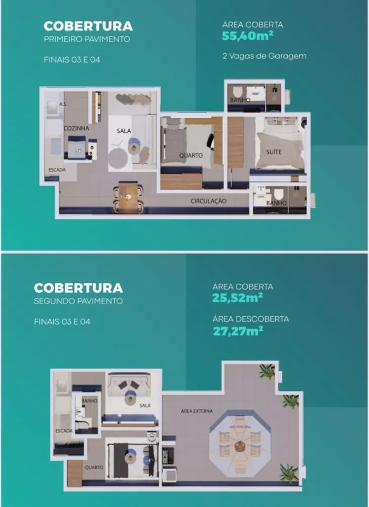 Cobertura, 3 quartos, 12 m² - Foto 9