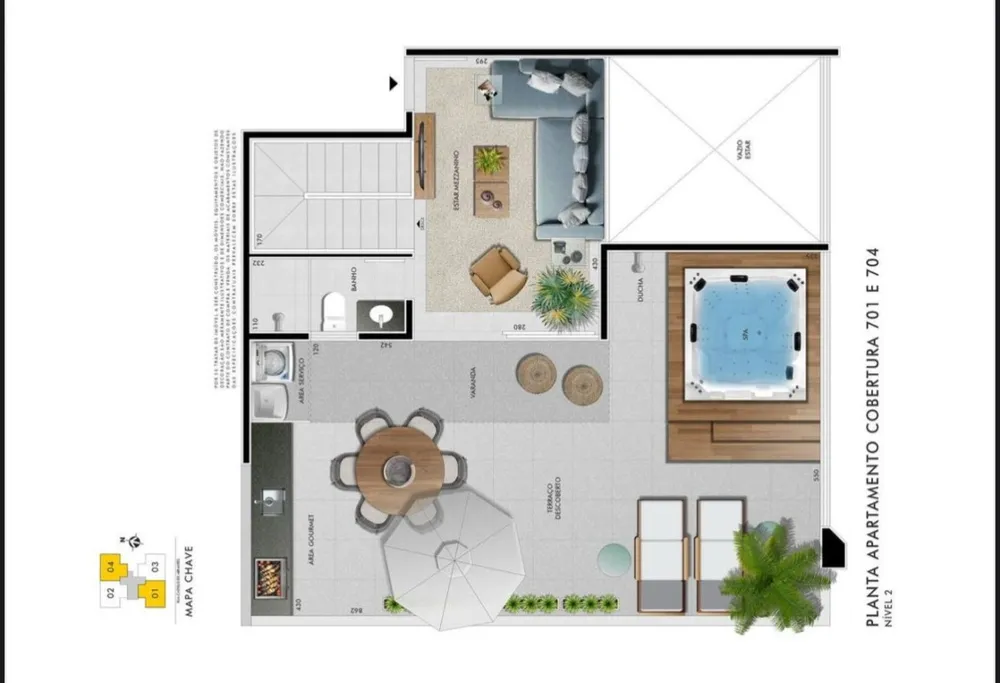 Cobertura, 2 quartos, 67 m² - Foto 4