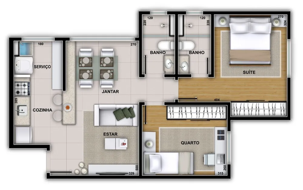 Apartamento, 3 quartos, 91 m² - Foto 6