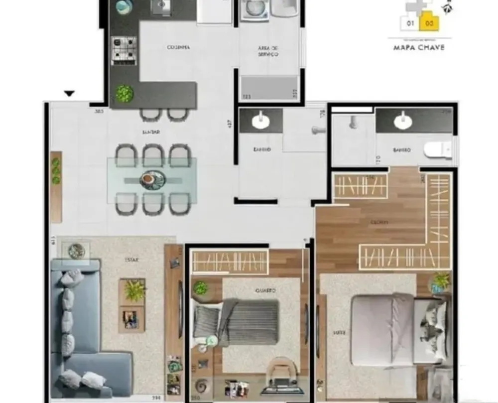 Apartamento, 2 quartos, 70 m² - Foto 4