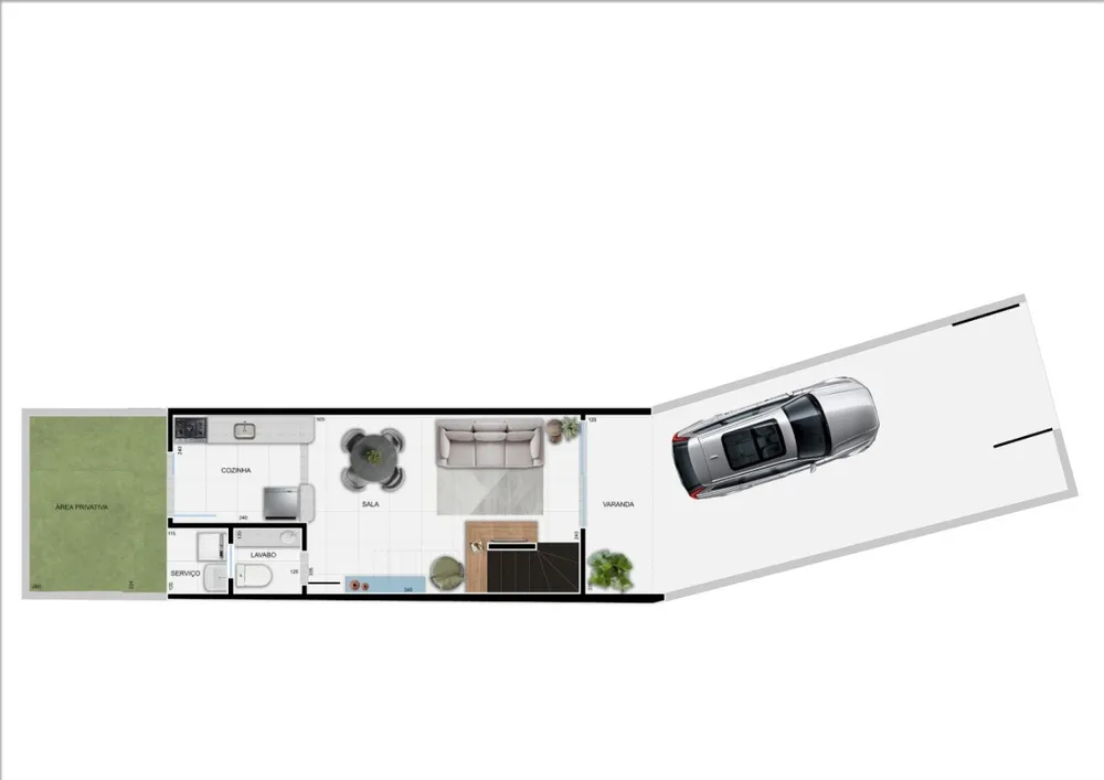 Casa, 2 quartos, 35 m² - Foto 3