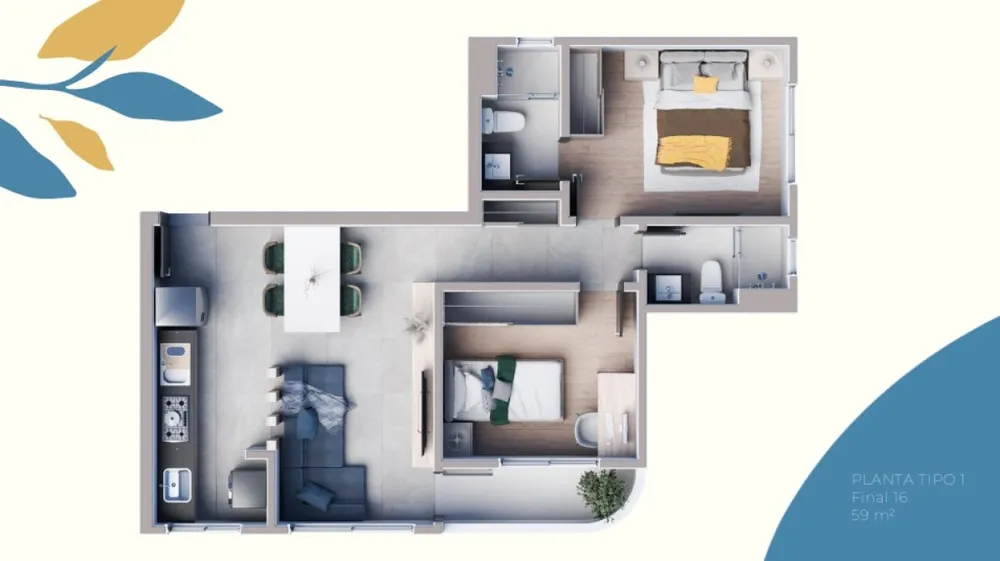 Cobertura, 2 quartos, 119 m² - Foto 8