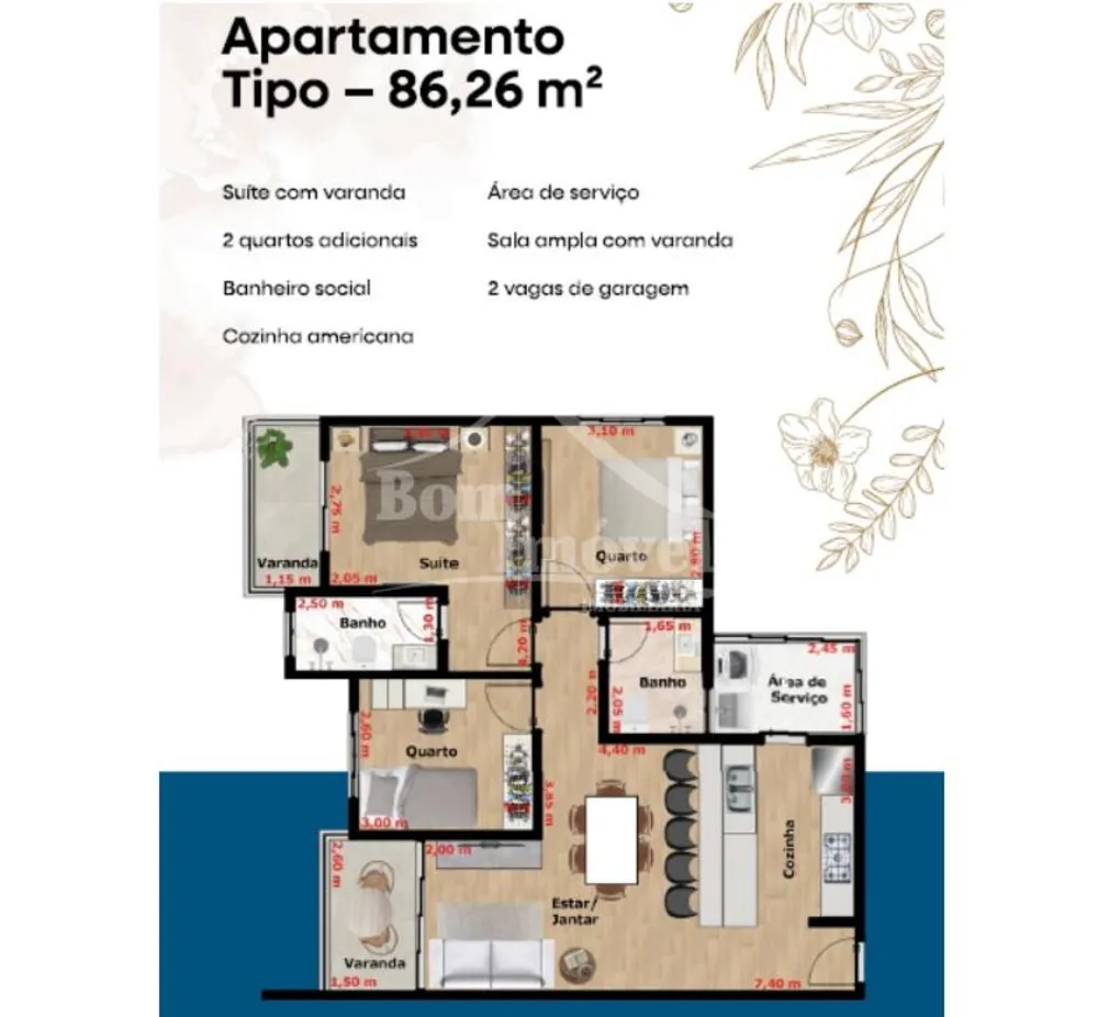 Apartamento, 2 quartos, 86 m² - Foto 8