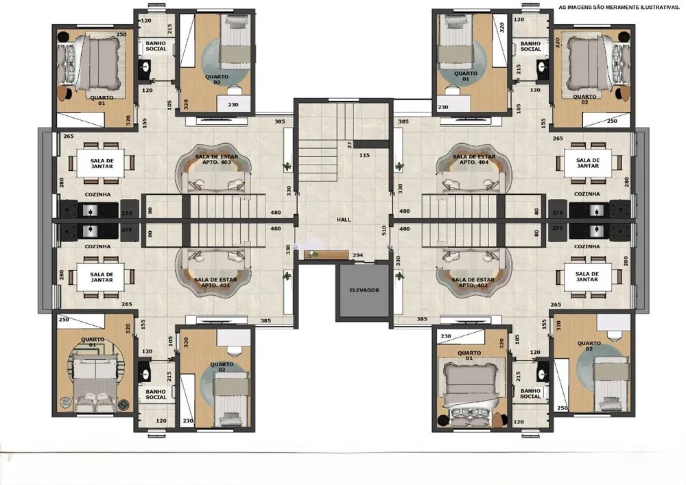 Apartamento, 3 quartos, 108 m² - Foto 1