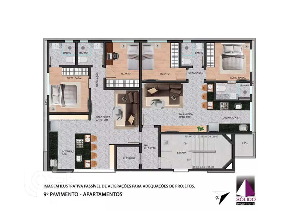 Apartamento à venda com 3 quartos, 100m² - Foto 13