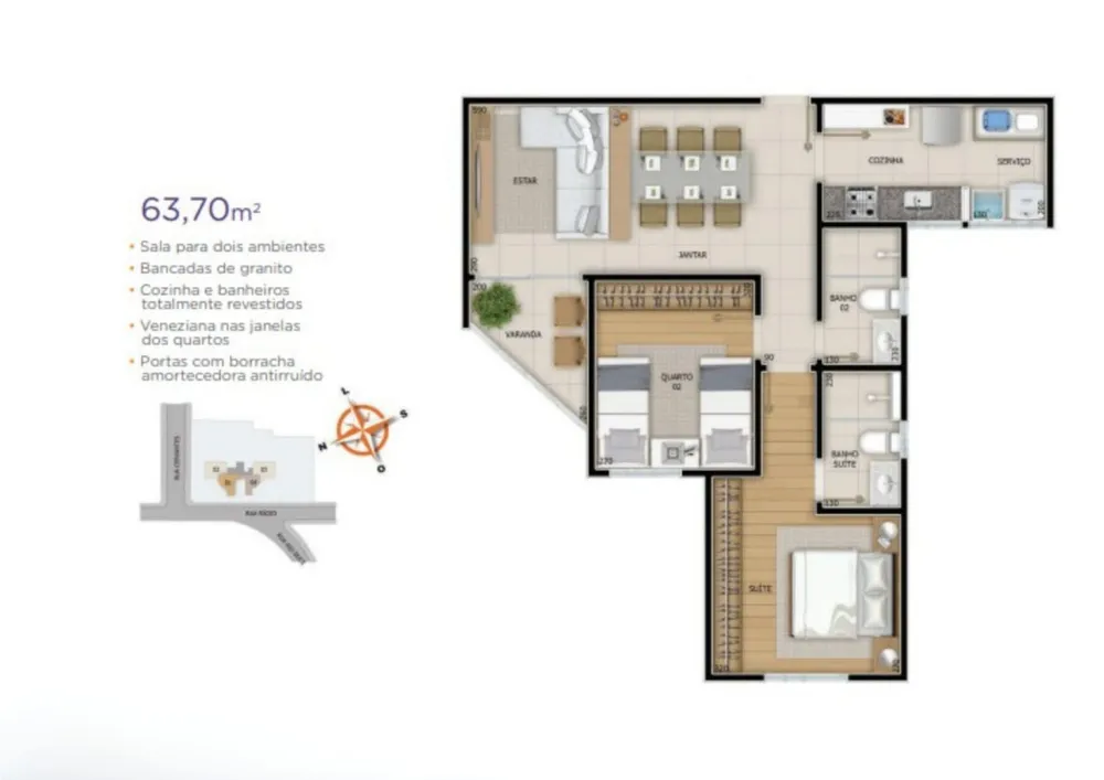 Apartamento, 2 quartos, 64 m² - Foto 10