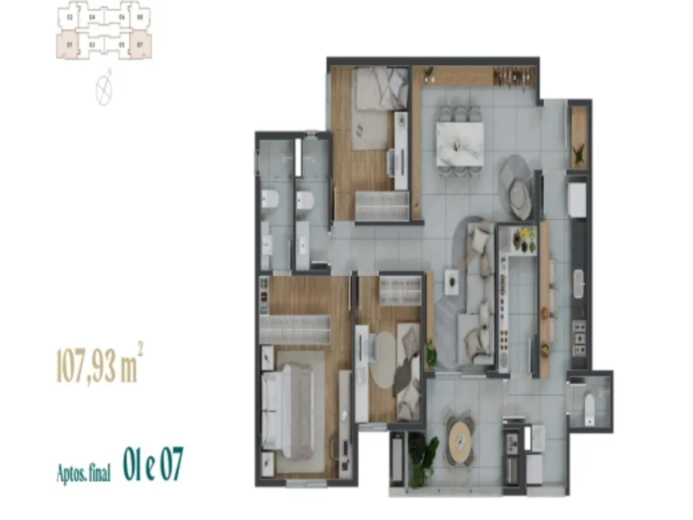 Apartamento, 3 quartos, 94 m² - Foto 11