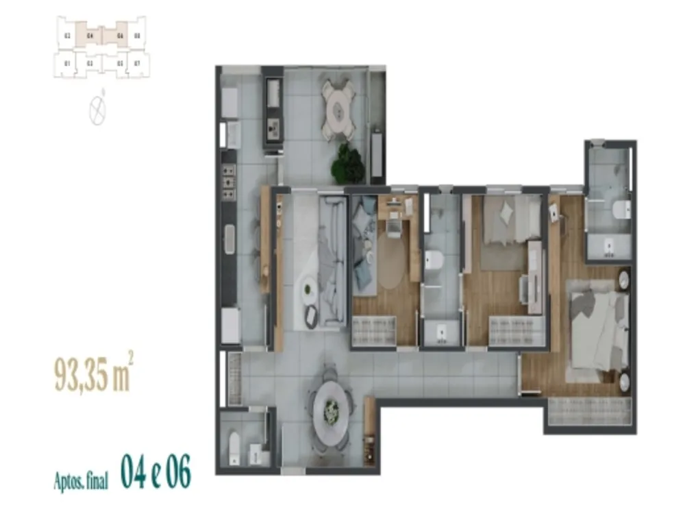 Apartamento, 3 quartos, 94 m² - Foto 19