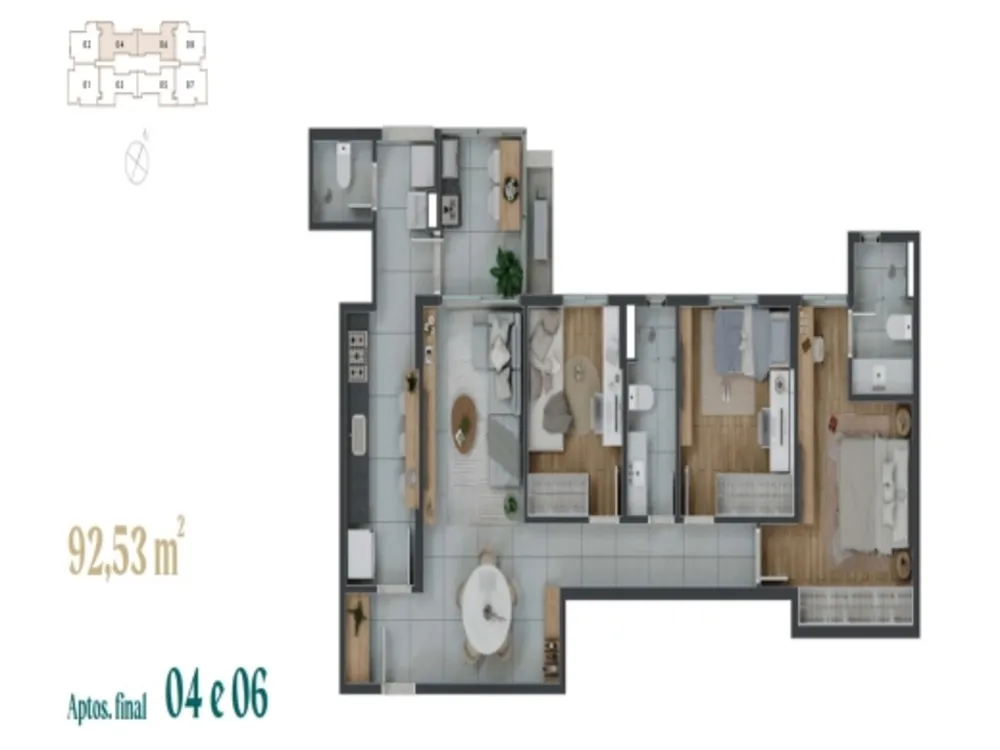 Apartamento, 3 quartos, 94 m² - Foto 14