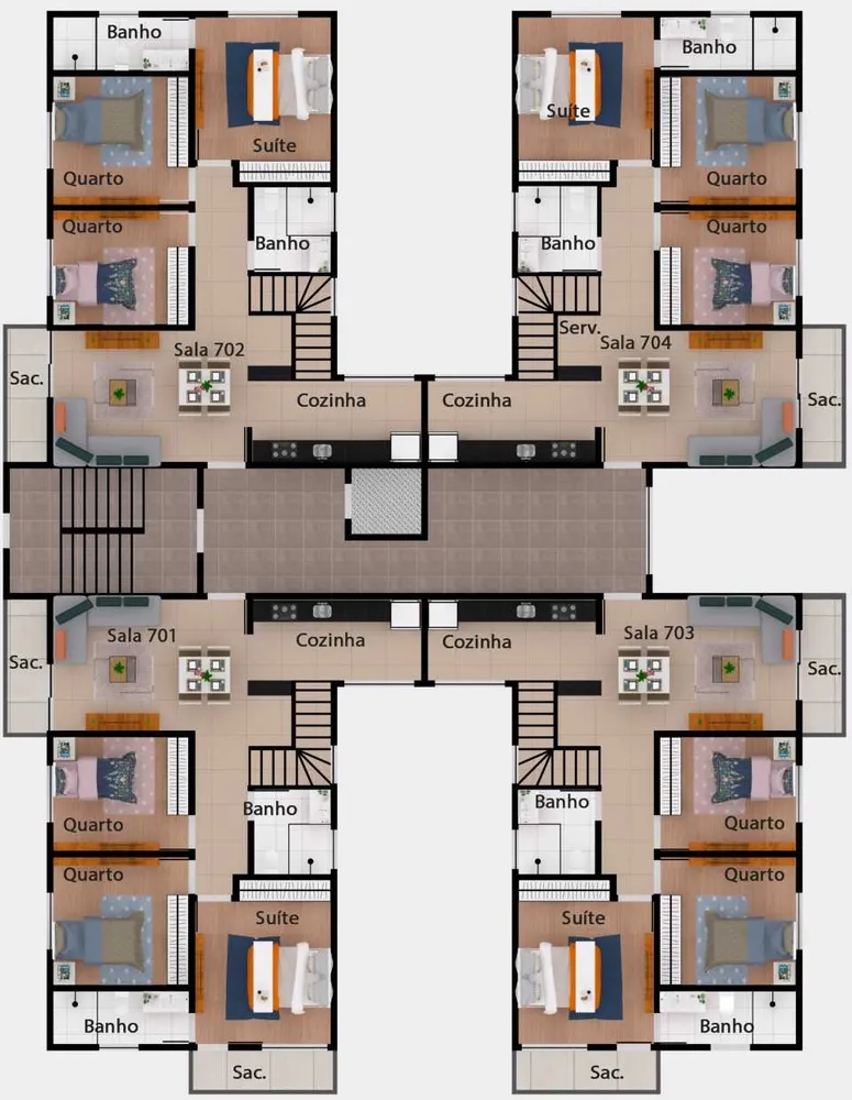 Apartamento, 3 quartos, 81 m² - Foto 5