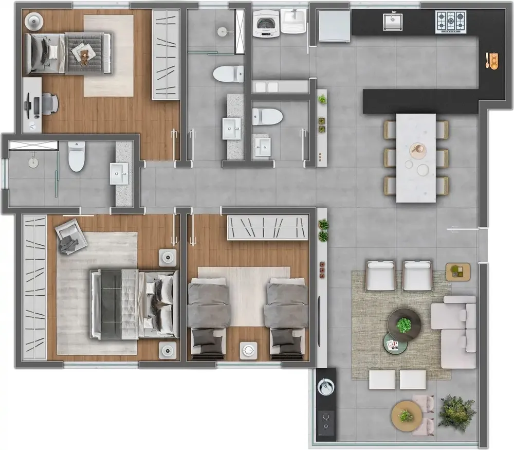 Apartamento, 3 quartos, 97 m² - Foto 2