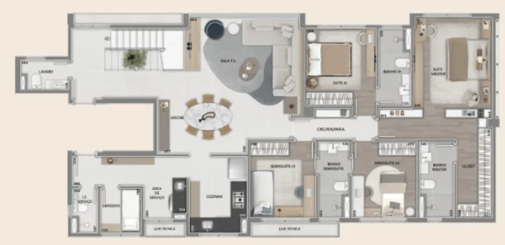 Apartamento, 4 quartos, 326 m² - Foto 1