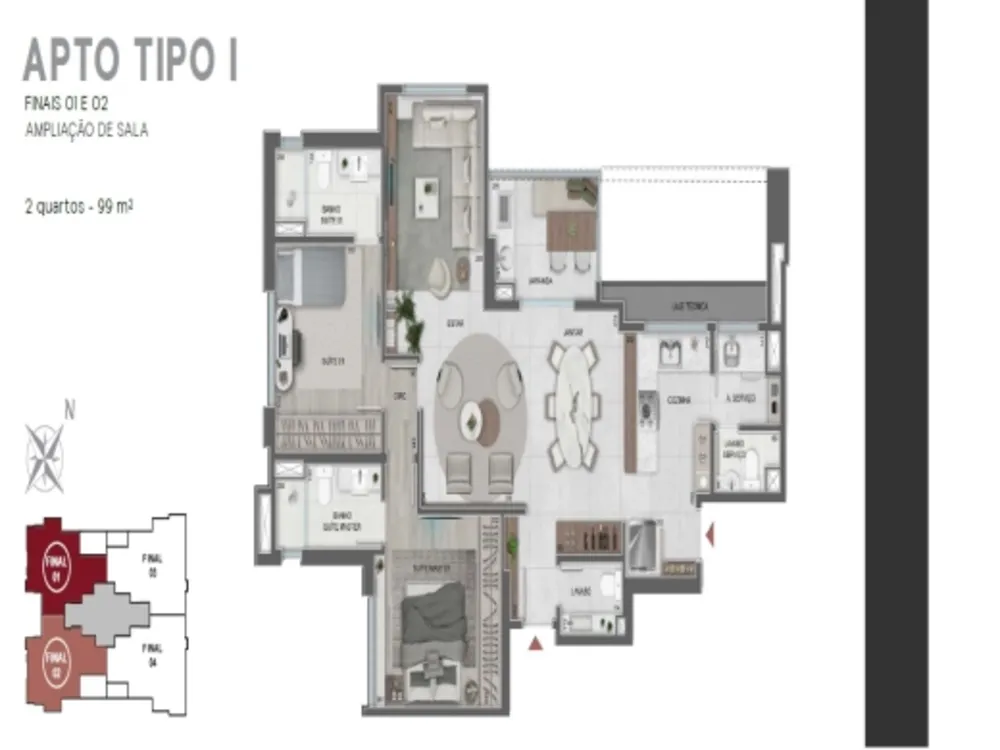Apartamento, 3 quartos, 99 m² - Foto 16