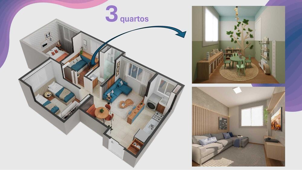Apartamento à venda com 3 quartos, 55m² - Foto 5