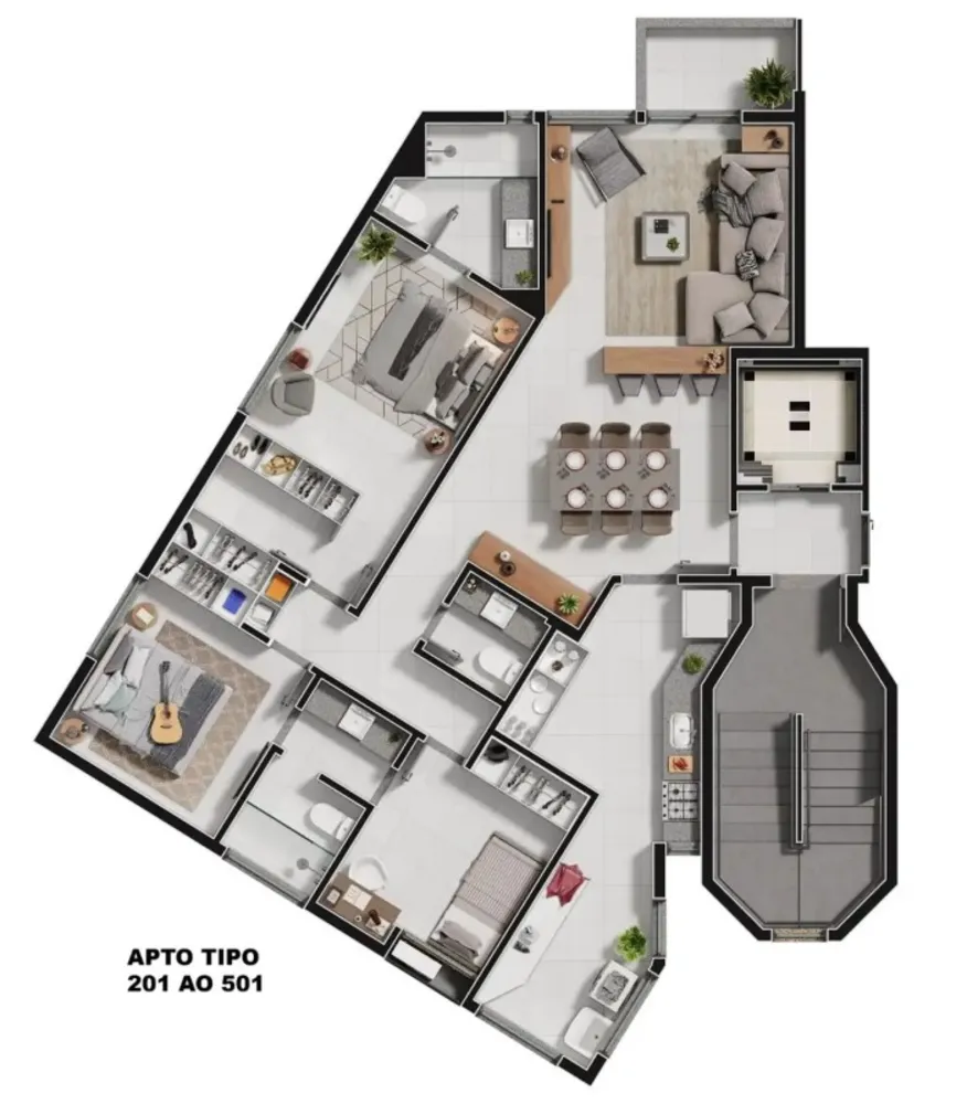 Apartamento, 3 quartos, 101 m² - Foto 9