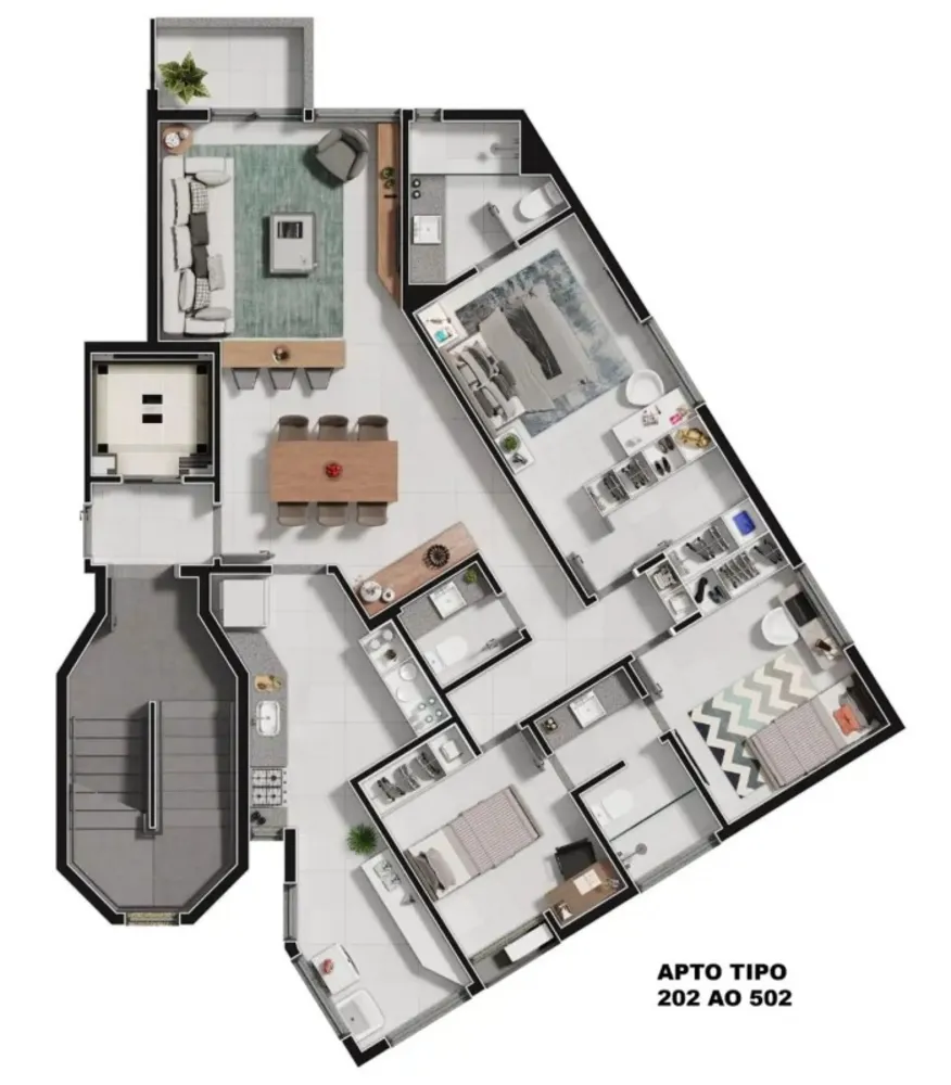 Apartamento, 3 quartos, 101 m² - Foto 6