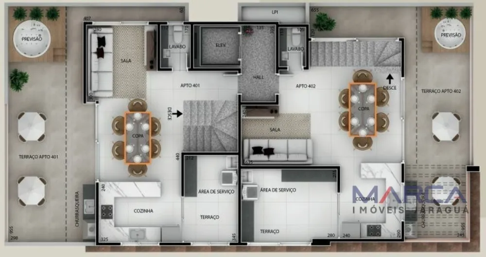 Cobertura, 4 quartos, 163 m² - Foto 7