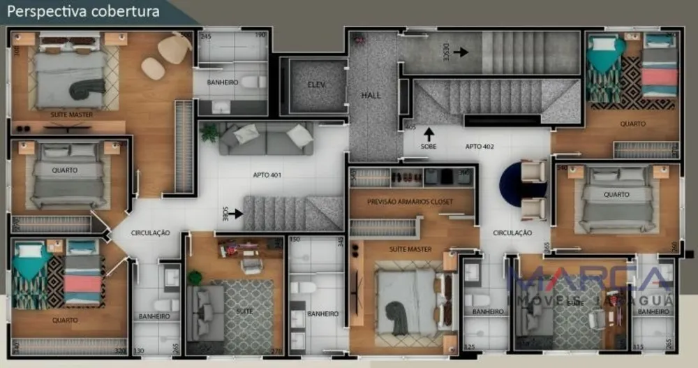 Cobertura, 4 quartos, 163 m² - Foto 5