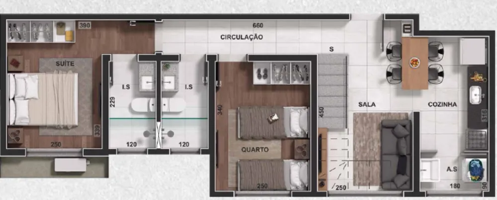 Cobertura, 2 quartos, 82 m² - Foto 2
