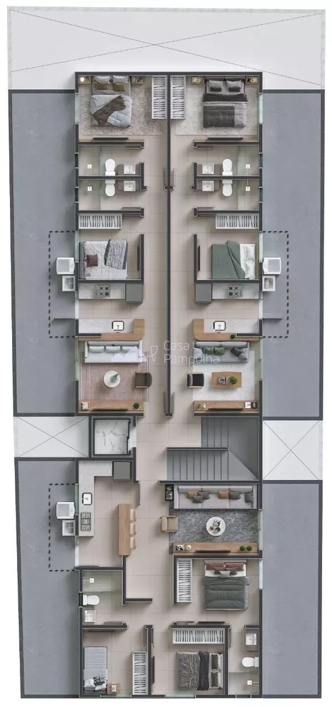 Apartamento à venda com 3 quartos, 66m² - Foto 2