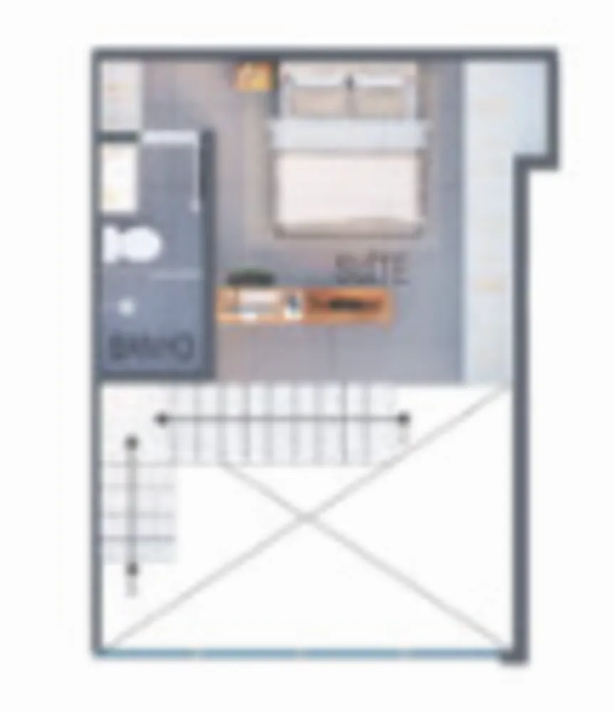 Apartamento, 1 quarto, 57 m² - Foto 1