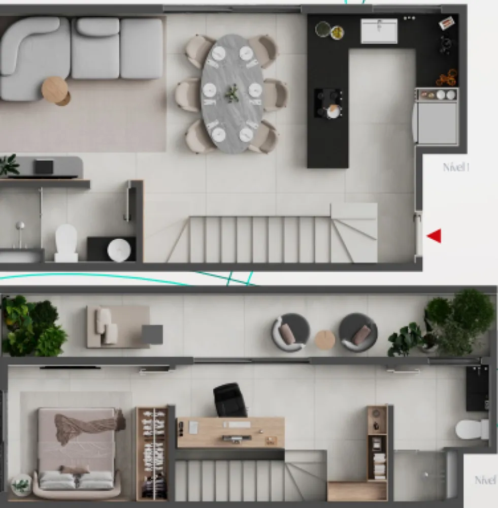Cobertura, 1 quarto, 77 m² - Foto 1