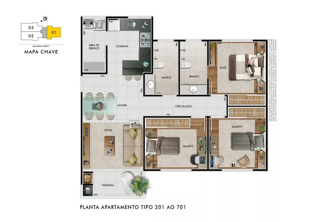 Apartamento à venda com 3 quartos, 81m² - Foto 7