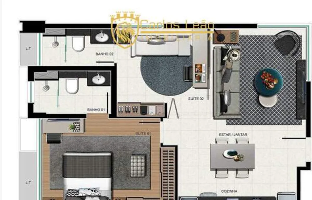 Apartamento, 1 quarto, 41 m² - Foto 2