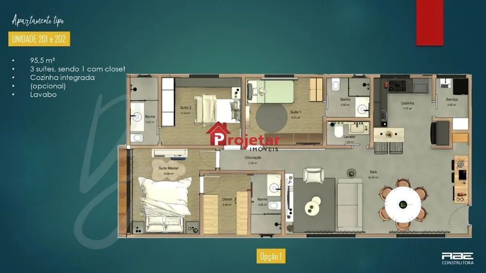 Cobertura, 3 quartos, 197 m² - Foto 2