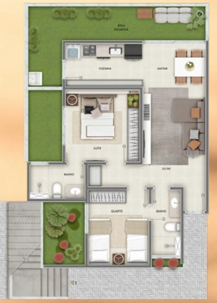 Casa de Condomínio, 2 quartos - Foto 7