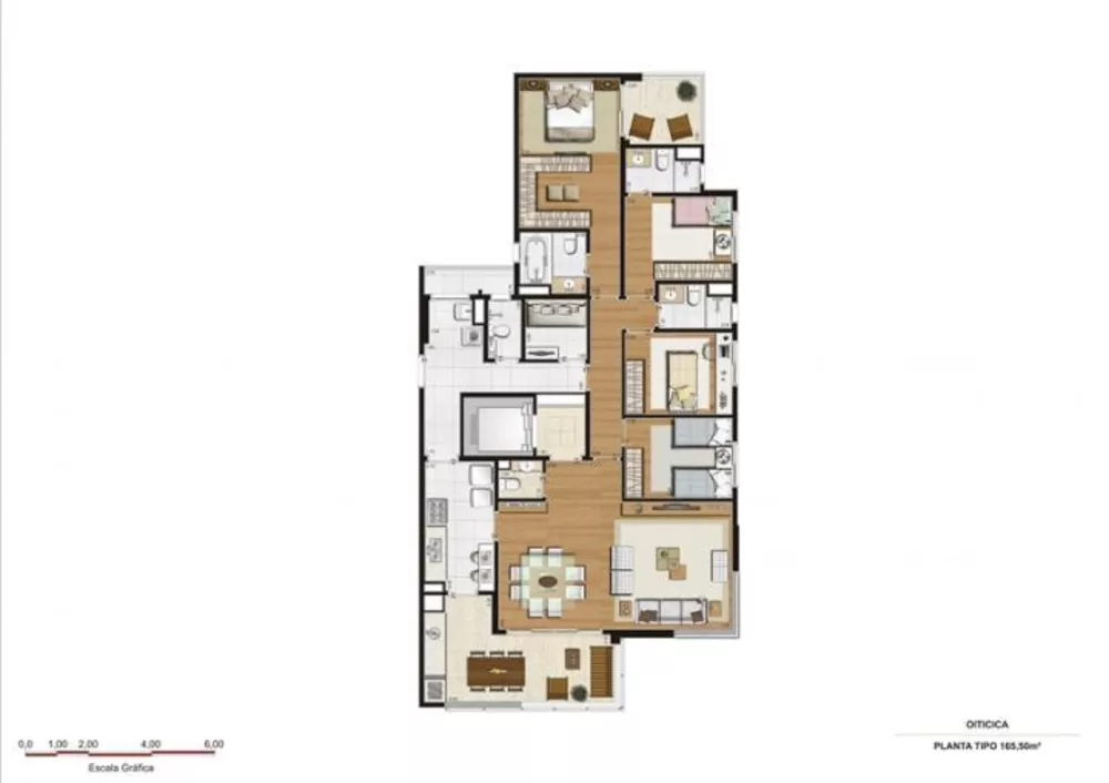 Apartamento à venda com 3 quartos, 165m² - Foto 3