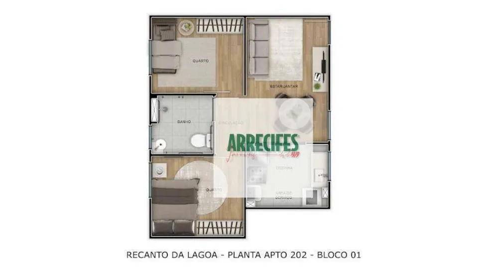 Apartamento, 2 quartos, 43 m² - Foto 4