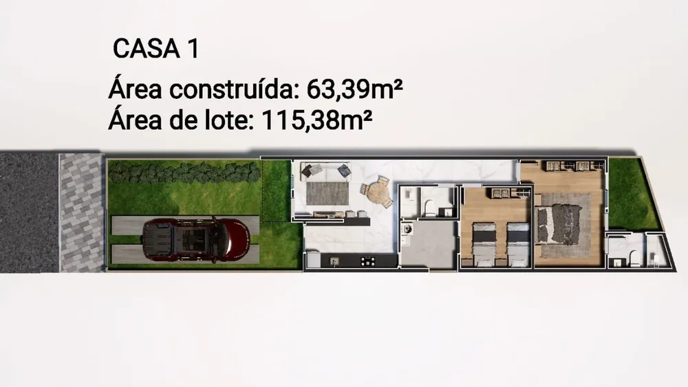 Casa, 2 quartos, 115 m² - Foto 1